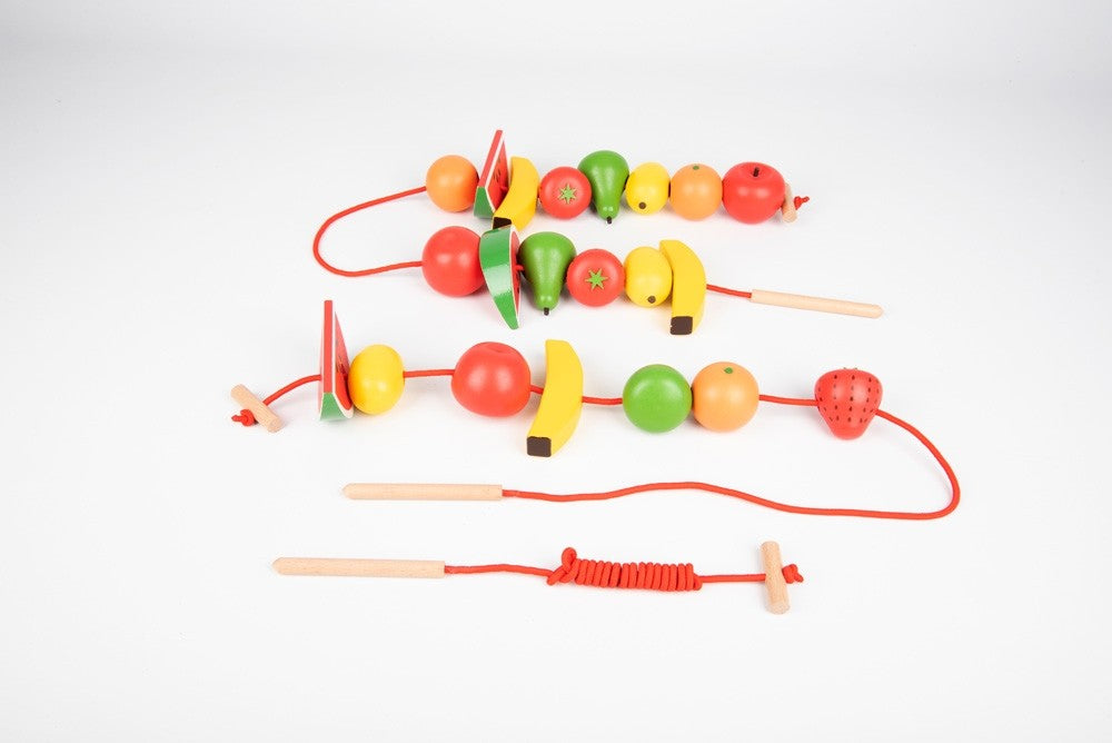 Tickit houten fruit rijgspel