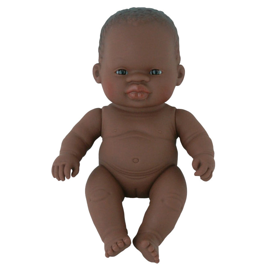 anatomisch correcte pop van Miniland, Afrikaans meisje 21 cm