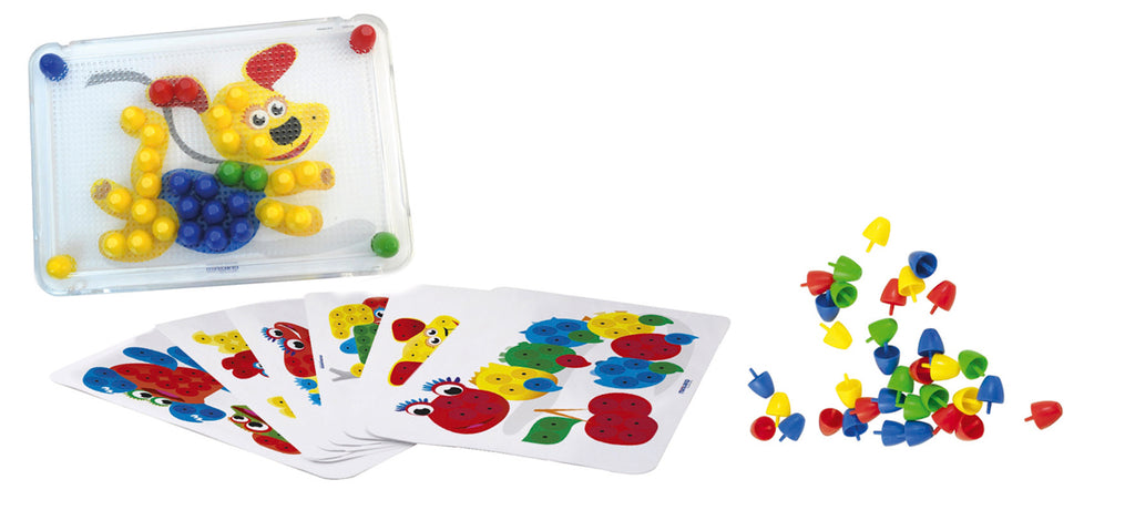 Inhoud van de doos Miniland Mozaiek Pegs 20mm