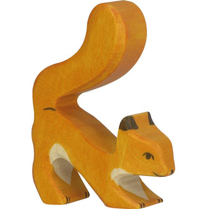 houten dieren holztiger eekhoorn
