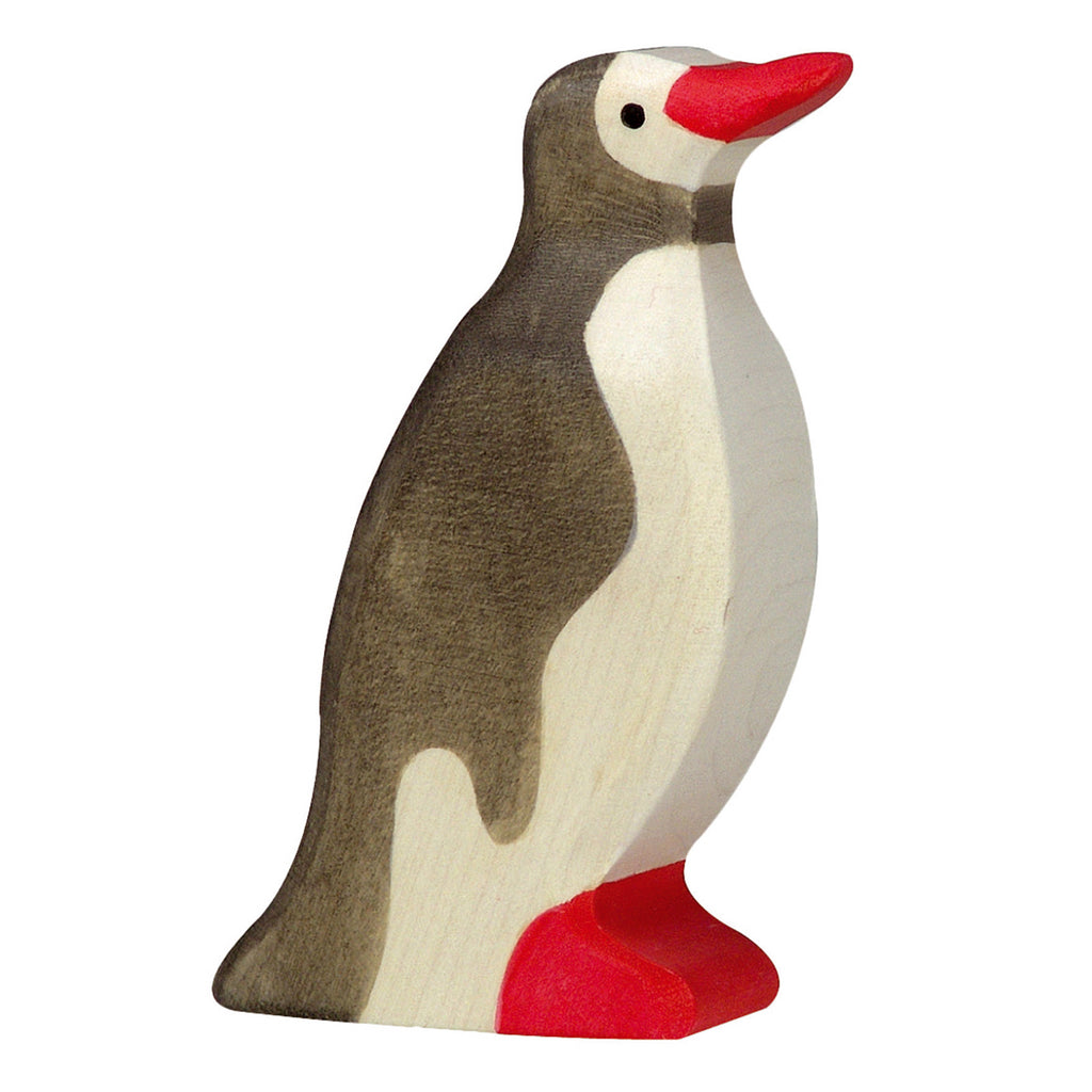 Holztiger Pinguin