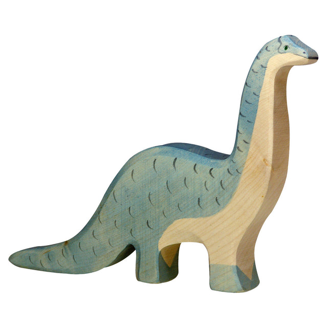 houten brontosaurus van Holztiger