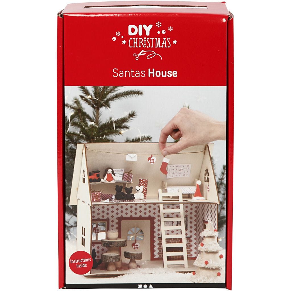 Creative Box - knutselset huis van de kerstman