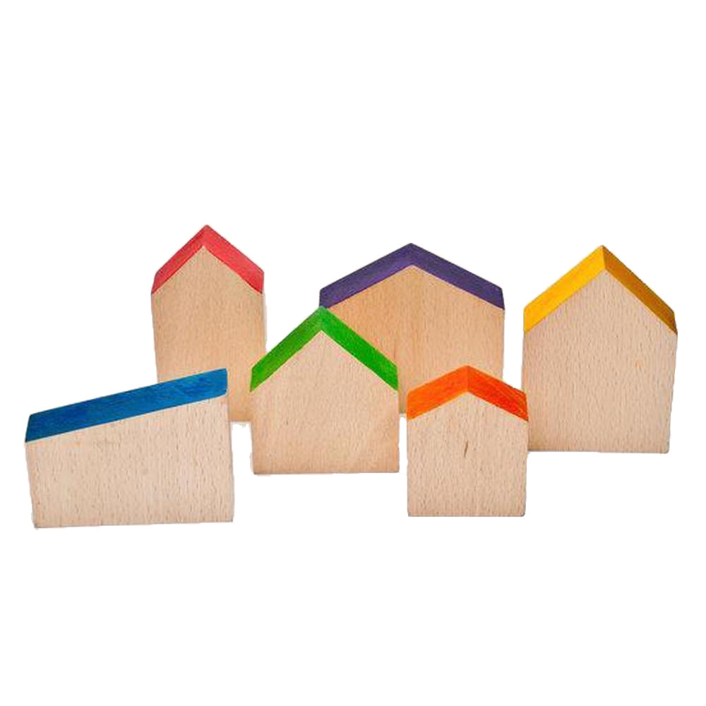 Grapat houten huisjes