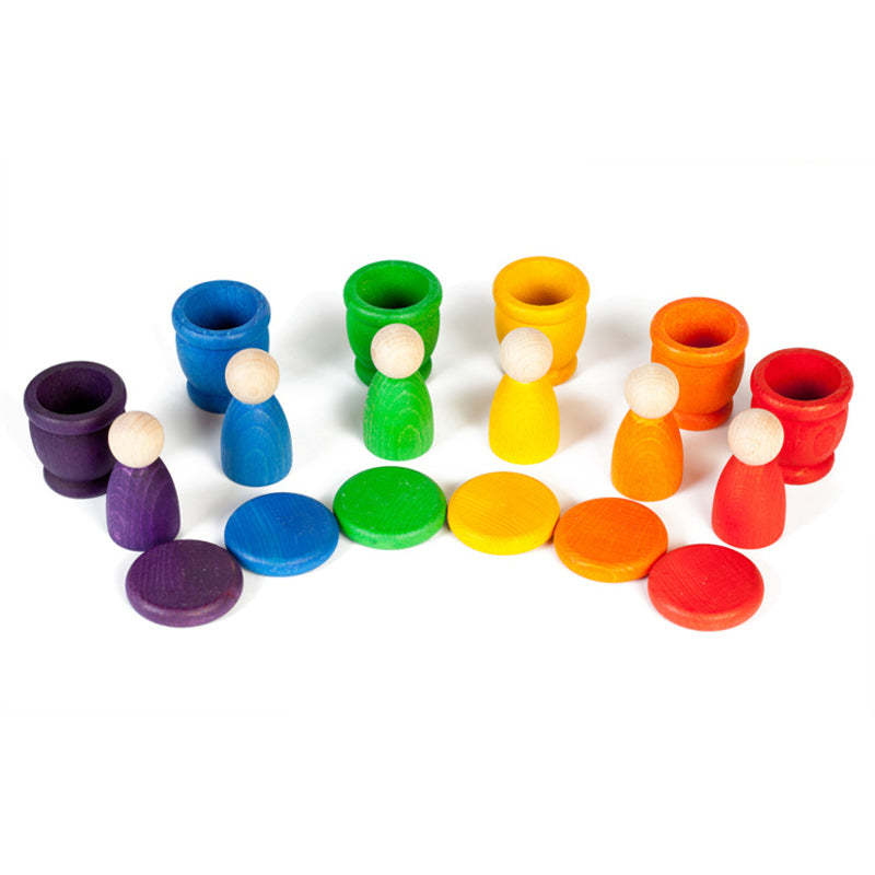 Grapat set van 6 Nins, bakjes en schijven