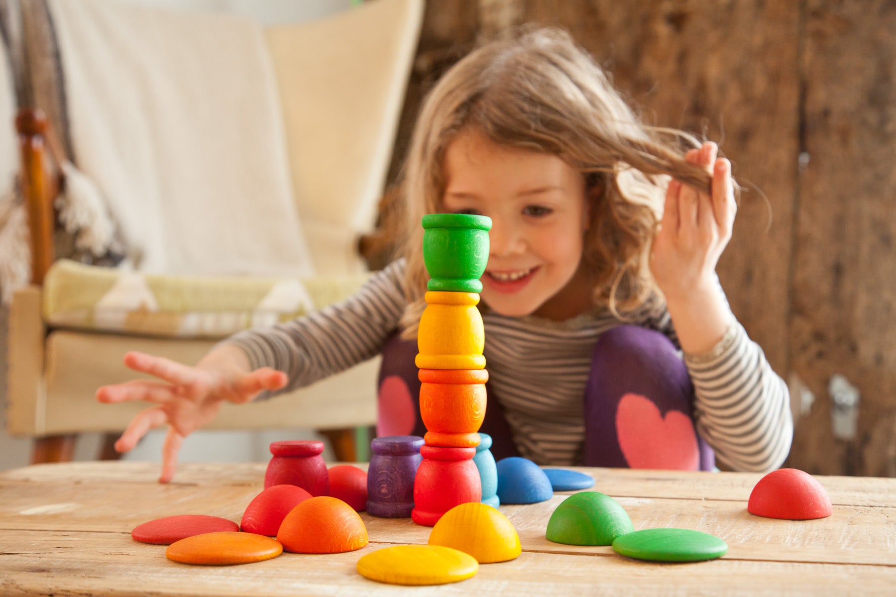 stapelen met de mates van grapat