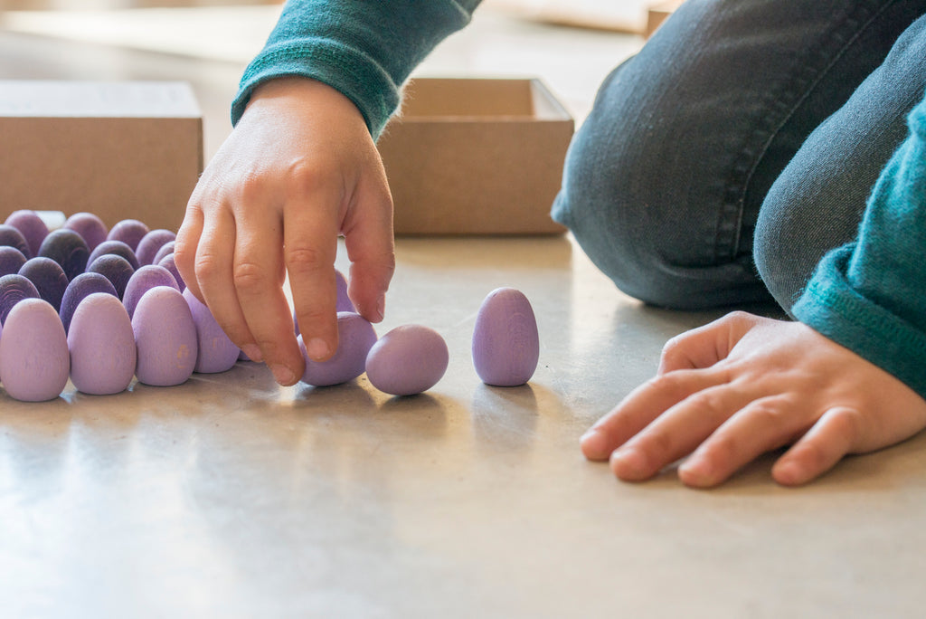 grapat houten eieren mandala maken