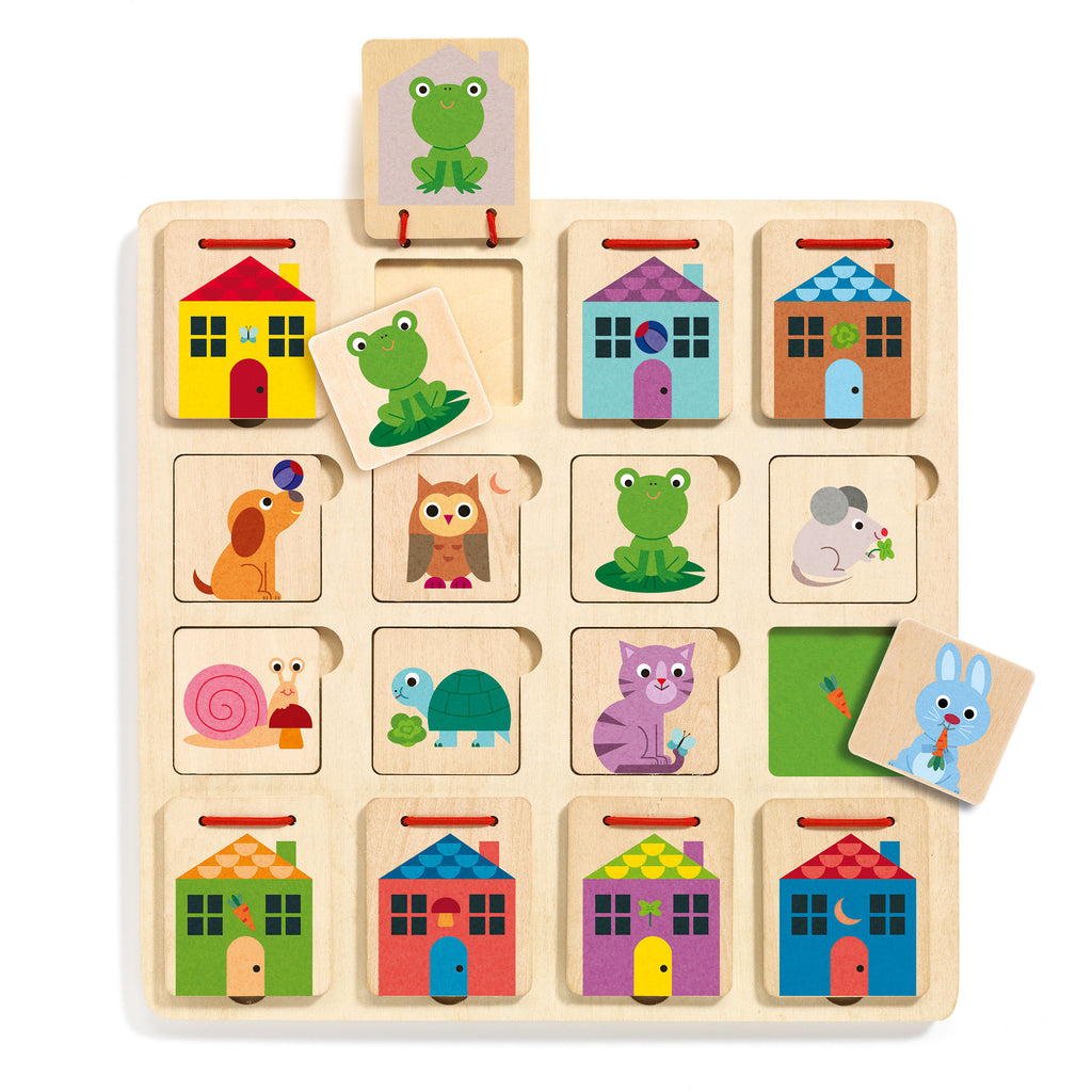 Djeco houten puzzel cabanimo