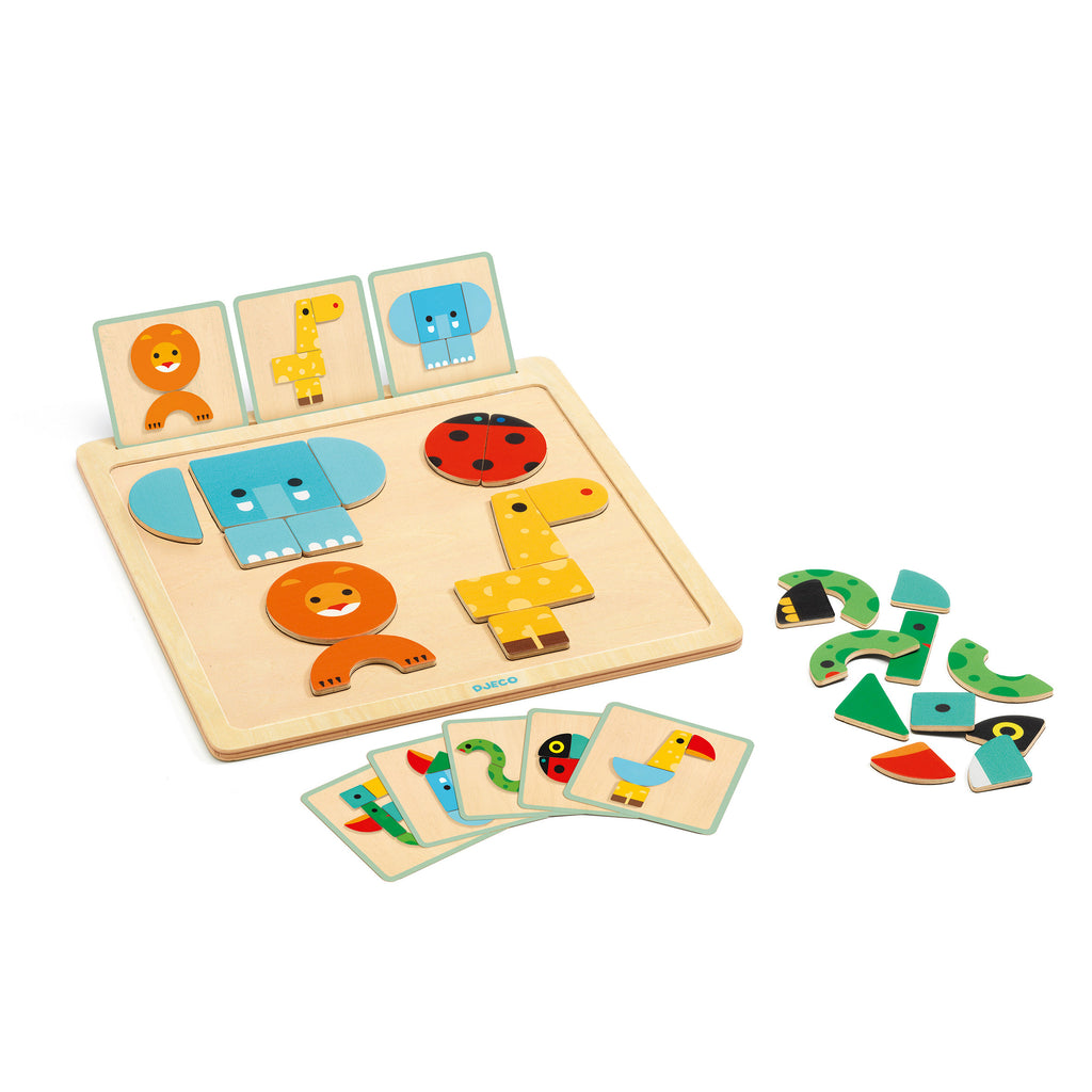 Djeco Geo Basic magnetische puzzel