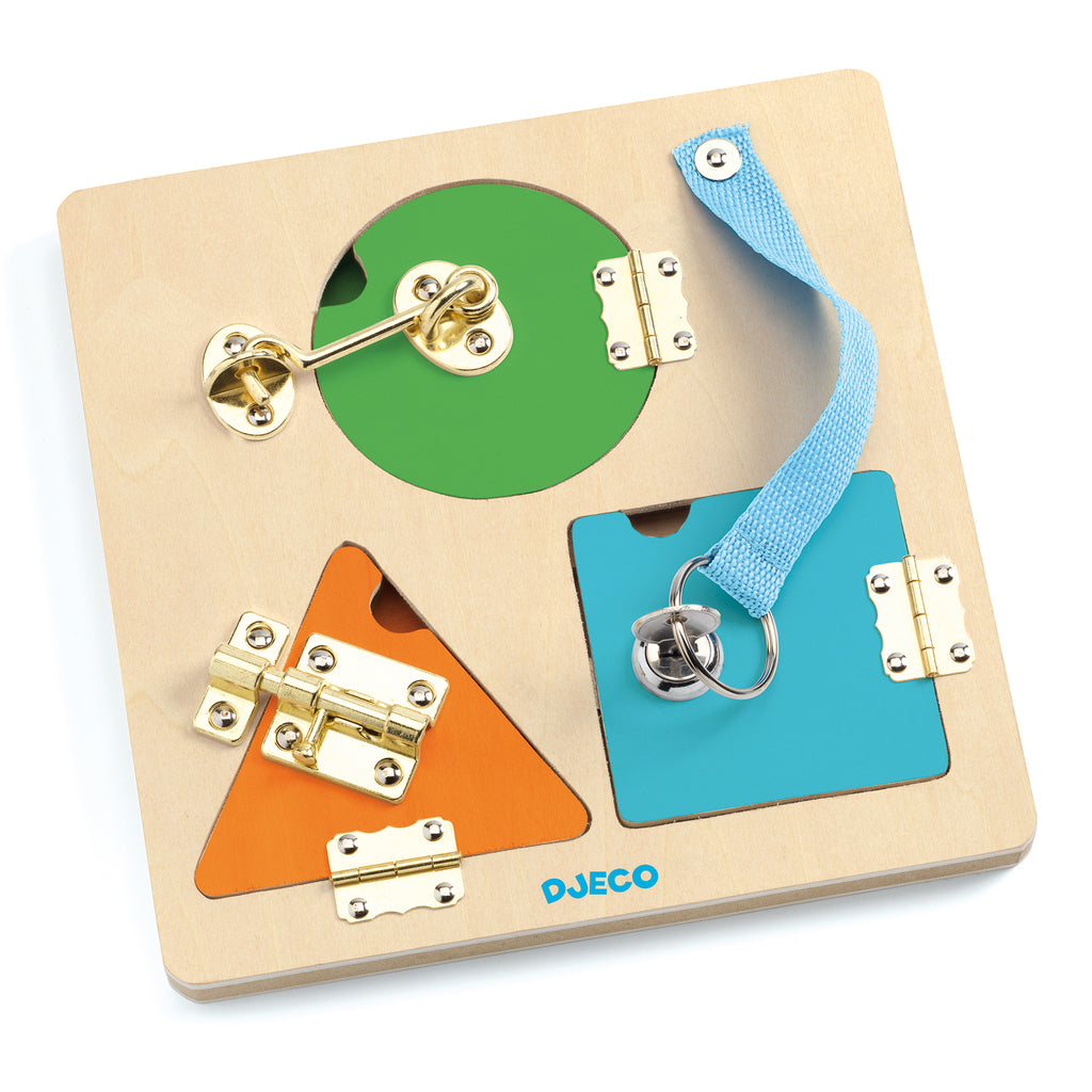 Djeco houten slotenpuzzel Lockbasic