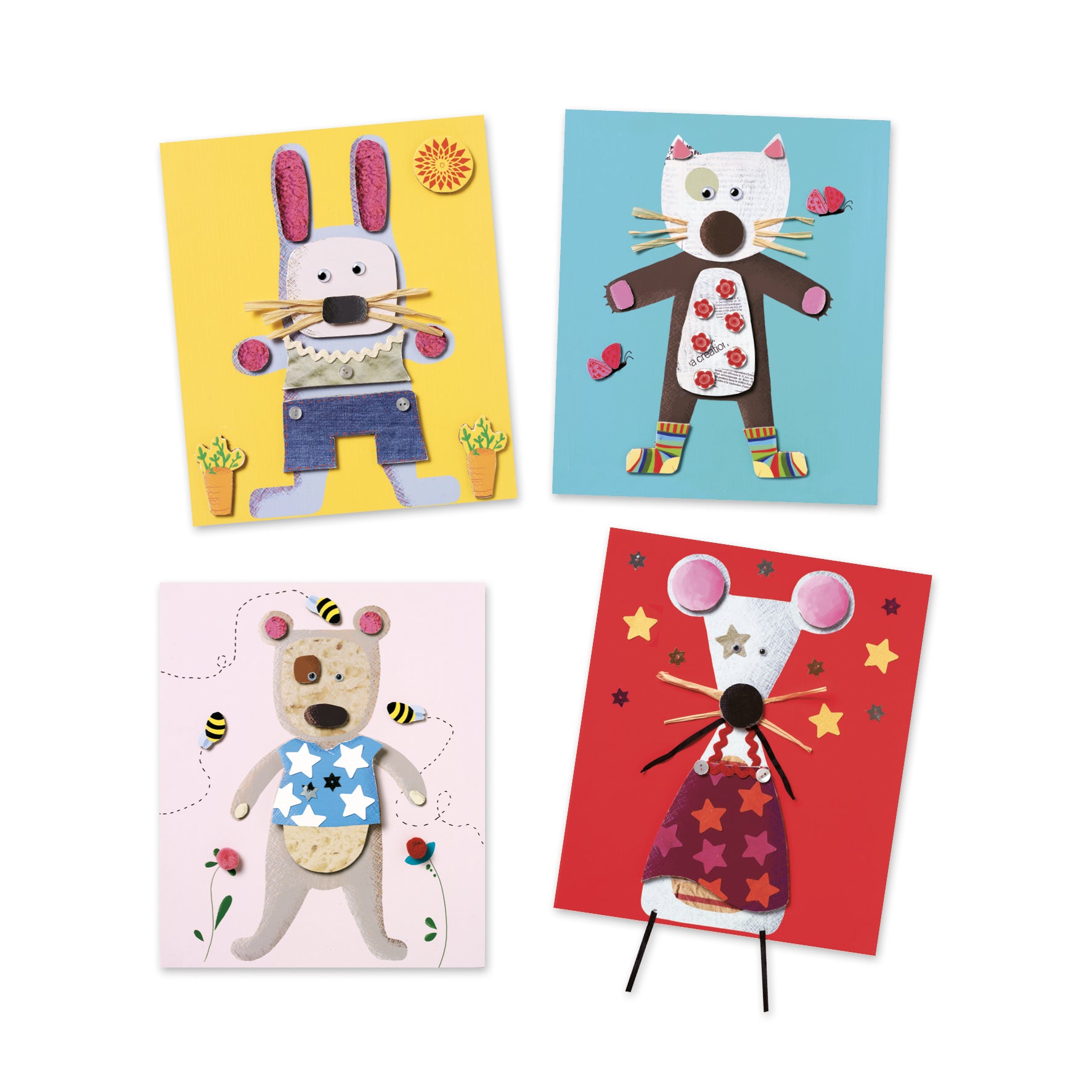 Djeco knutselcollages voor kleuters