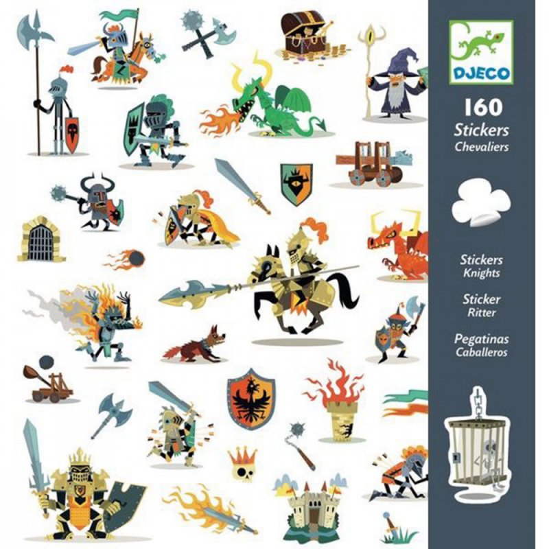 Djeco 160 stickers ridders