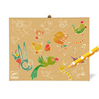 Djeco kleurdoos voor kleintjes met stiften, potloden en waskrijtjes