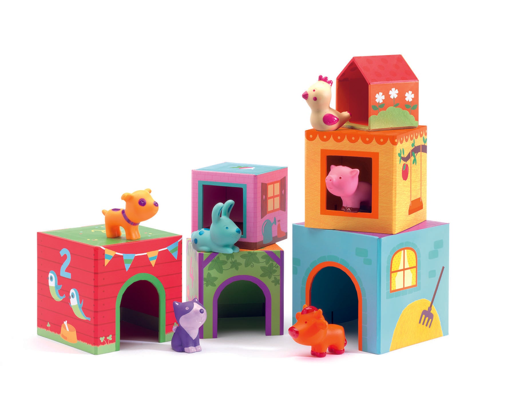 Djeco stapelspel Topanifarm