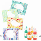 Djeco knutselset Petite barbouille schilderen onder folie