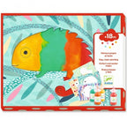 Djeco knutselset Petite barbouille schilderen onder folie