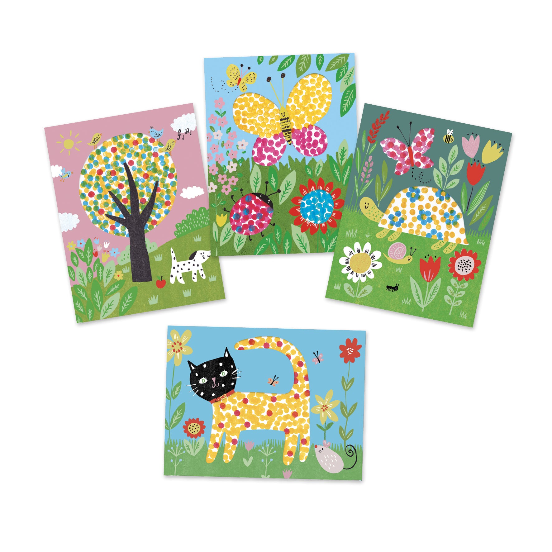 Djeco knutselset schilderen stippen voor peuters