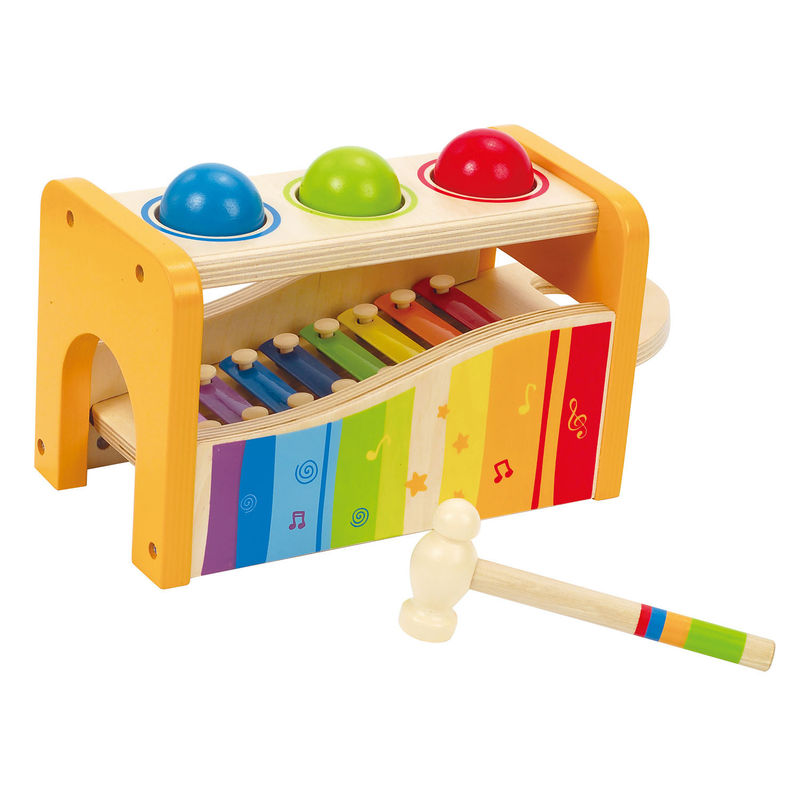 Hape pound and tap bench xylofoon