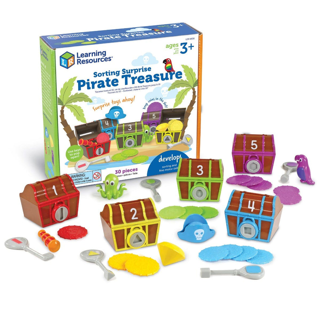 Learning Resources sorteren met piraten schatkisten