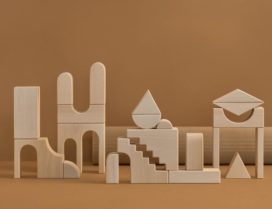 Raduga Grez apartment building blocks naturel tinten