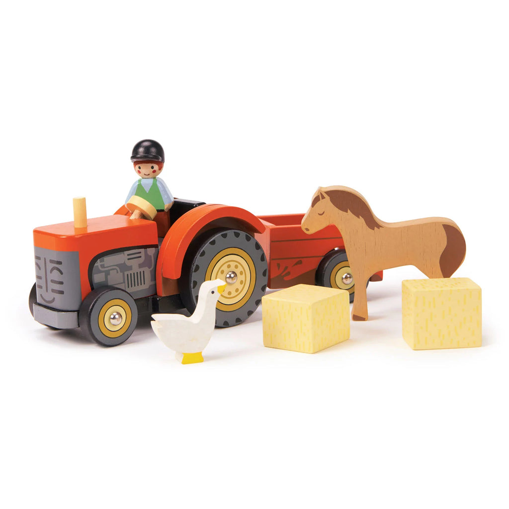 Tender Leaf poppenhuis houten tractor