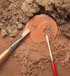 Yellow Door ontdekstenen pootafdrukken dinosaurussen