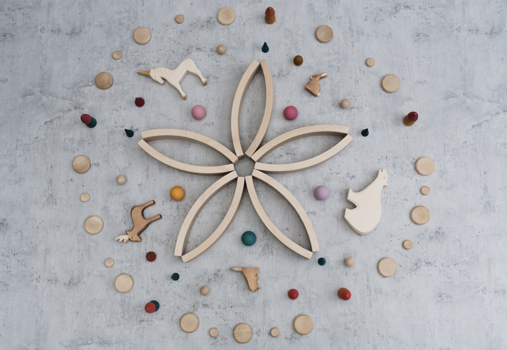 Abel blocks set van 24 houten blokken