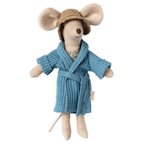 Maileg muis badjas blauw