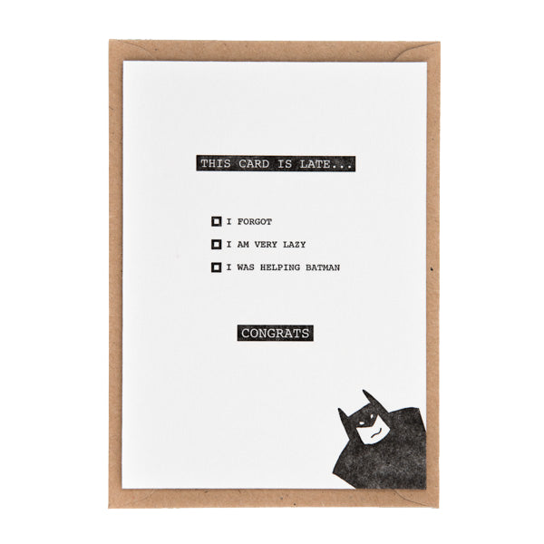 Studio Flash wenskaart batman