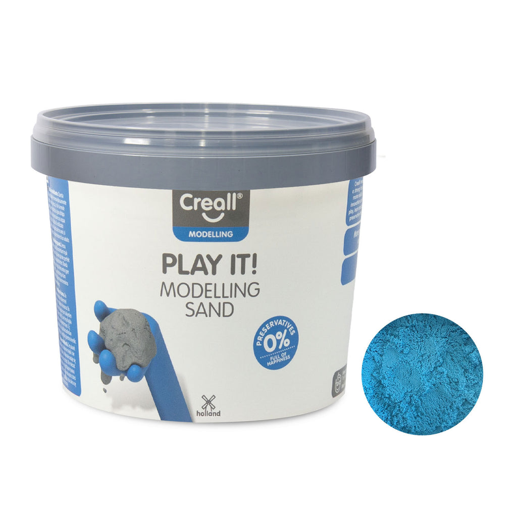 Creall Play it sensorisch zand blauw
