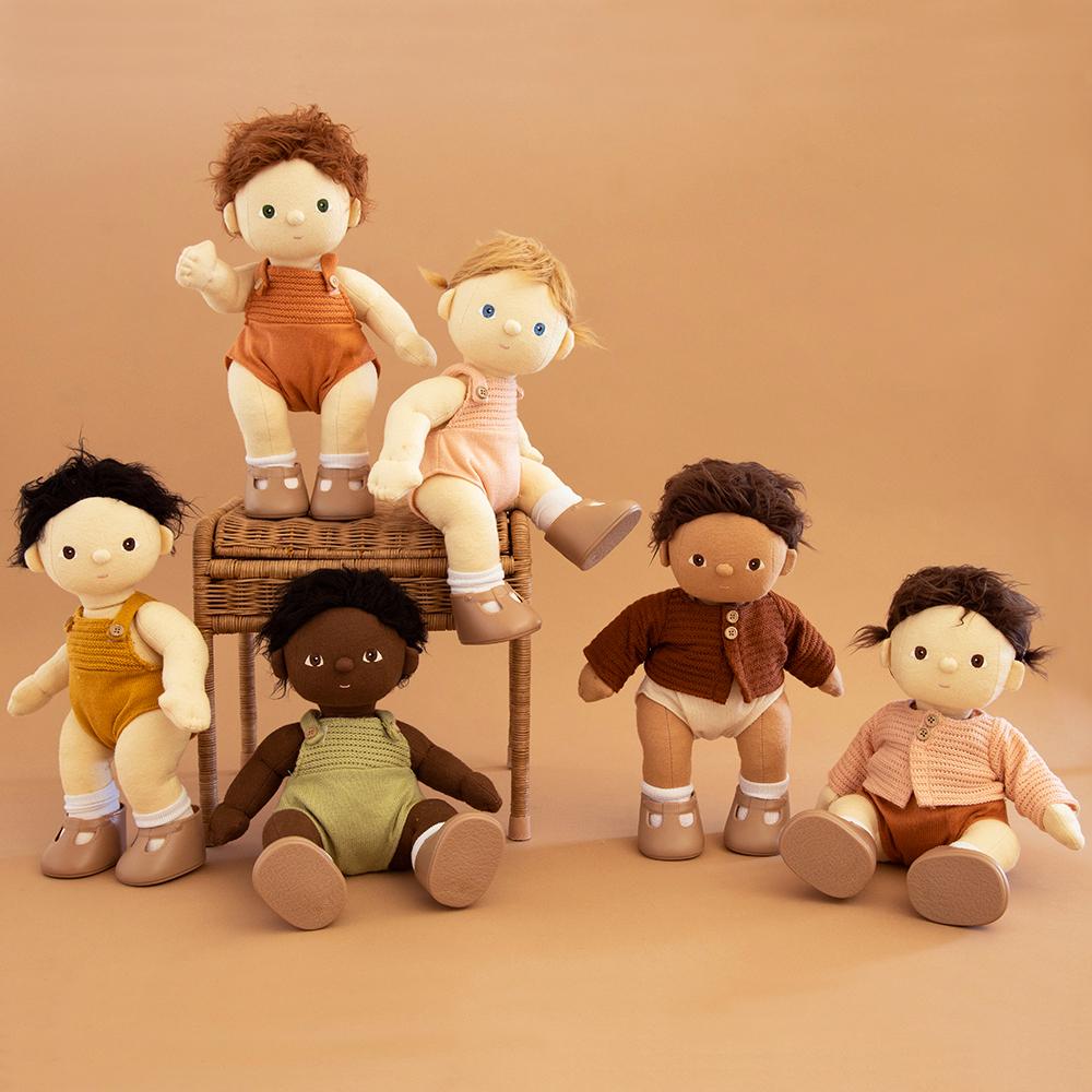 dinkum dolls in rompers