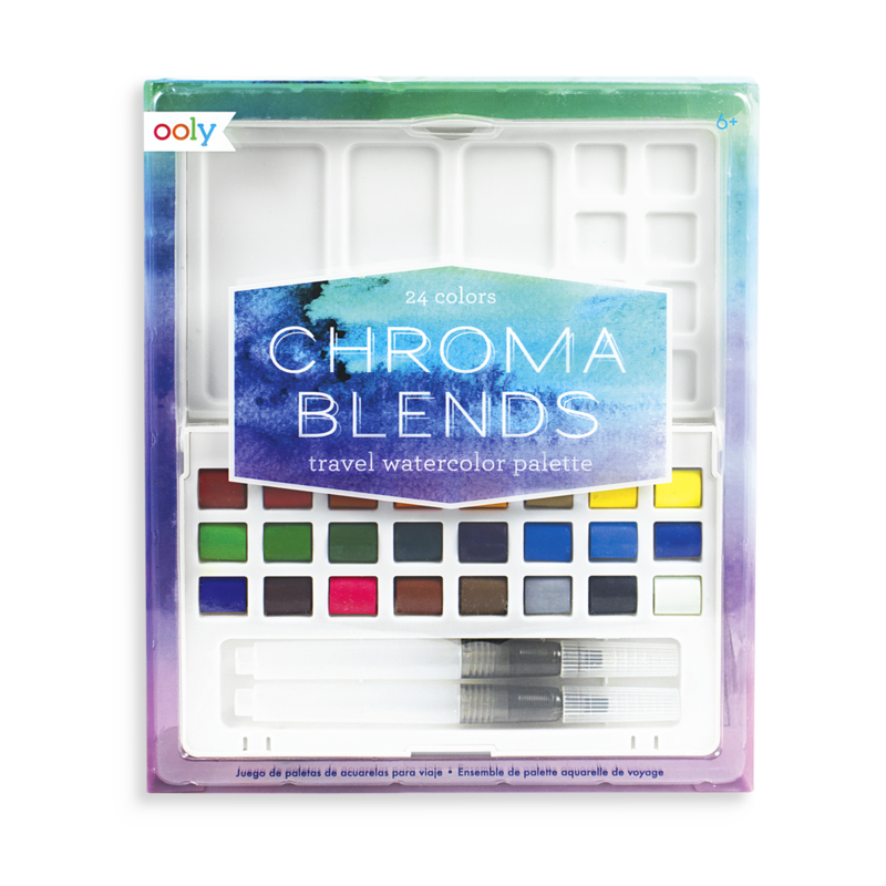 Ooly chroma blends watercolor travel palet