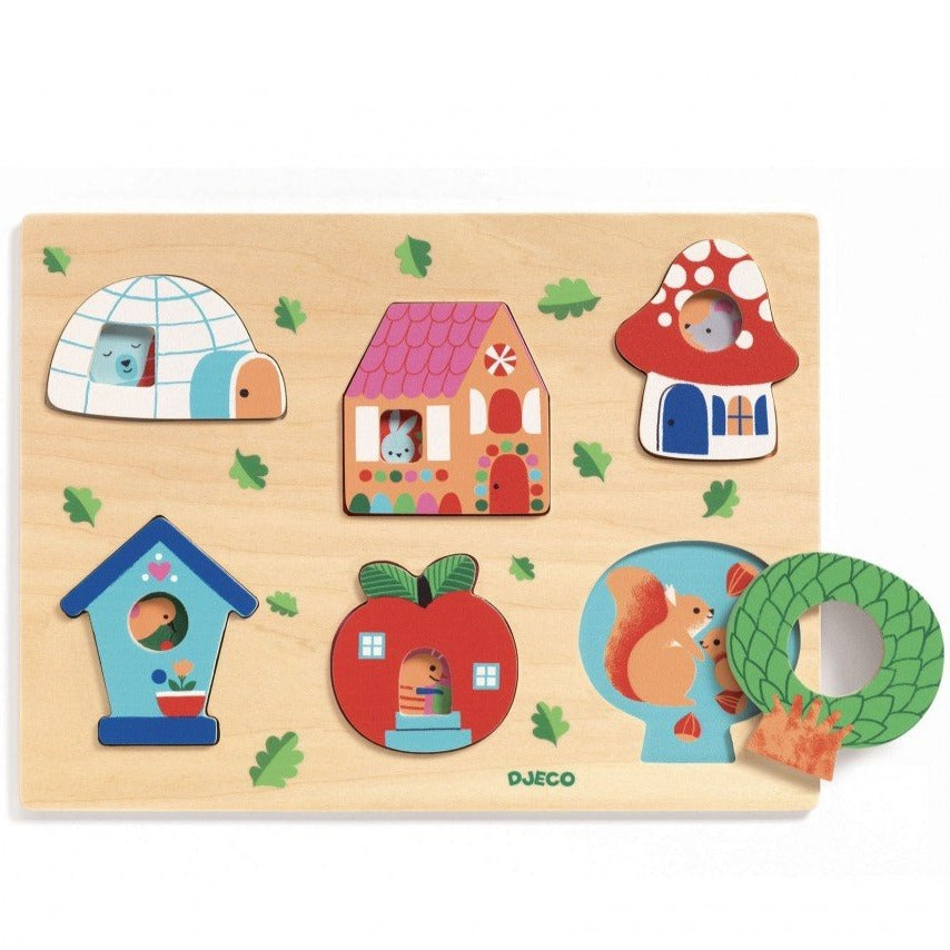 Djeco inlegpuzzel coucou house