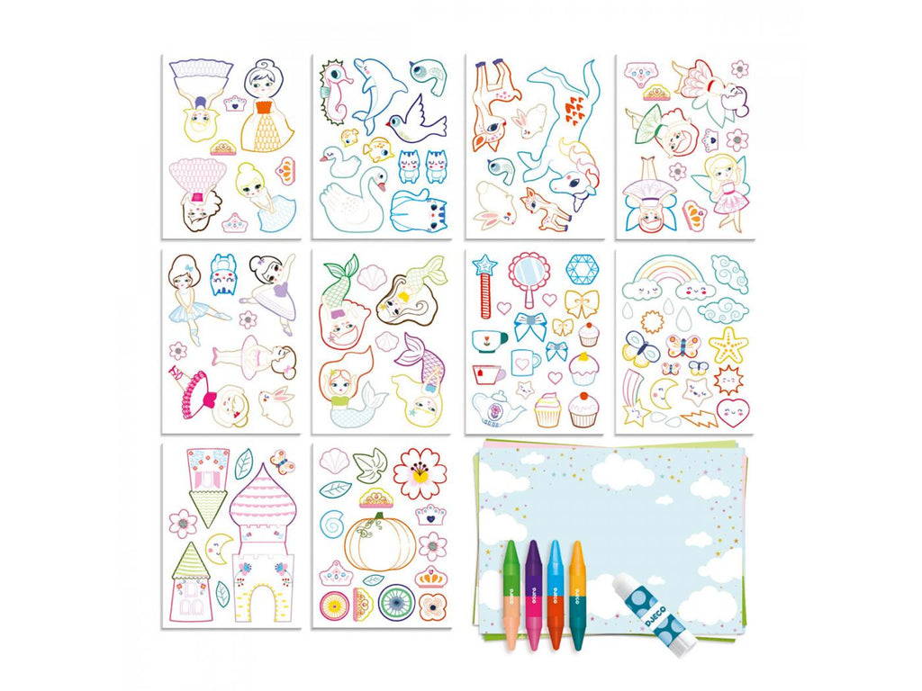 Djeco knutselset een wereld creëren meisjes