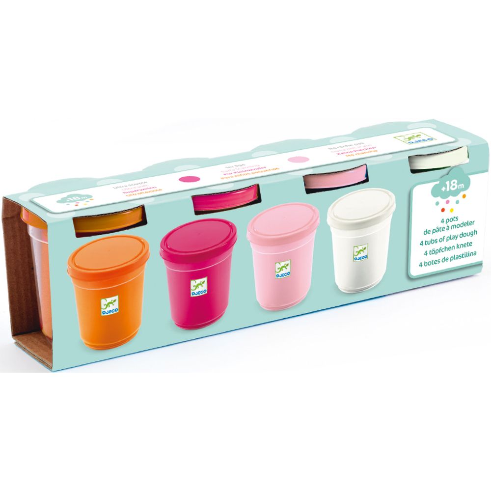 Djeco boetseerklei 4 kleuren sweet