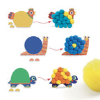 Djeco knutselset grote pompoms collage