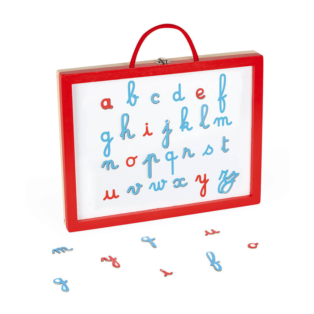 Janod Essentiel 4-in-1 houten cursieve letters kit