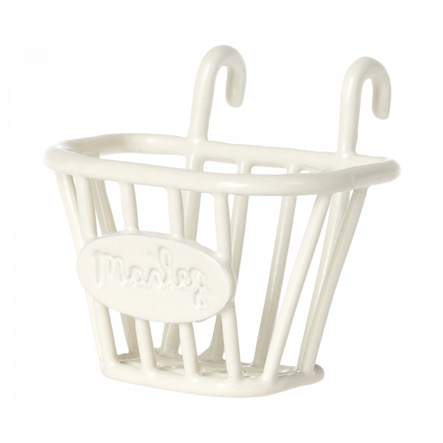 Maileg metalen fietsmand voor op de driewieler