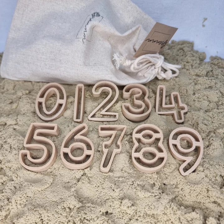 Grennn houten cijfer uitstekers 0 t/m 9