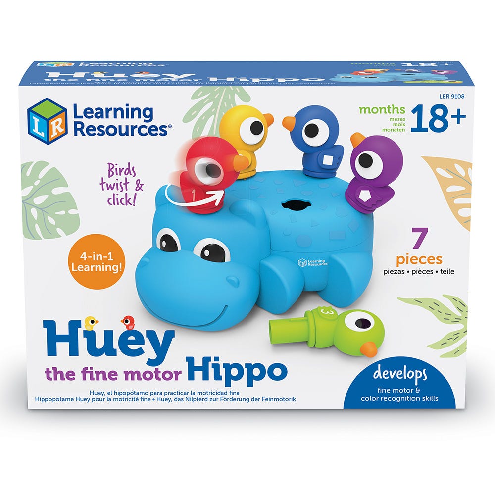 Learning Resources Huey the Fine Motor Hippo