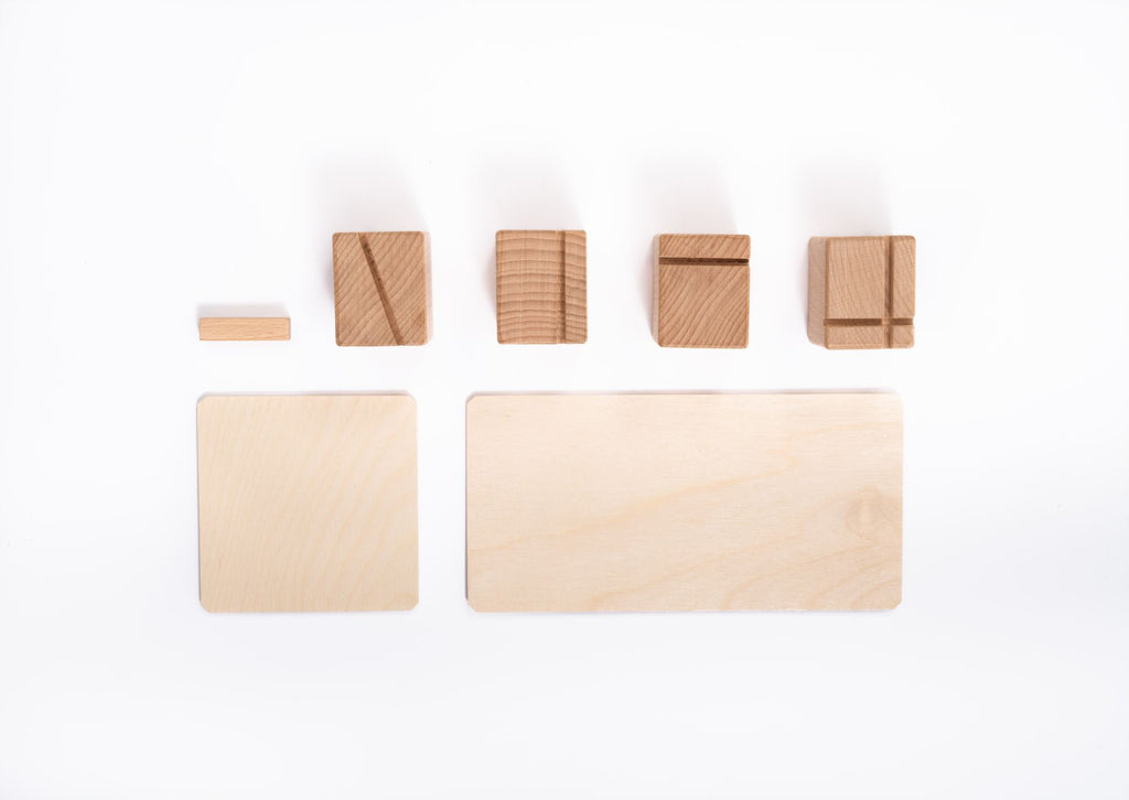 Just Blocks Smart Lines small pack 100 houten blokken