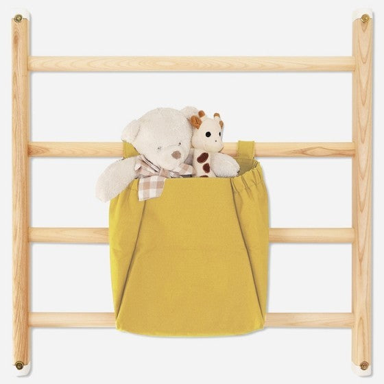 Kaos Endeløs canvas tas mosterdgeel