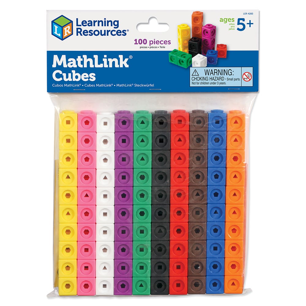 Learning Resources mathlink cubes set van 100