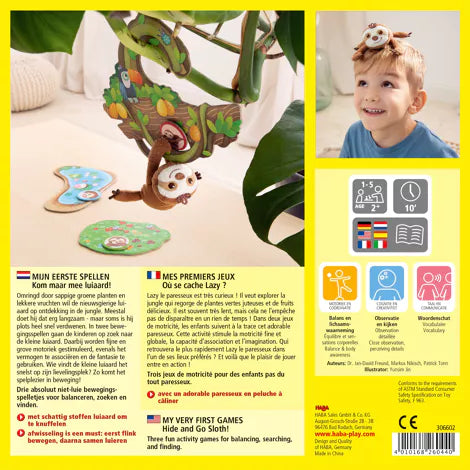 Haba Mijn eerste spellen Kom maar mee, luiaard!
