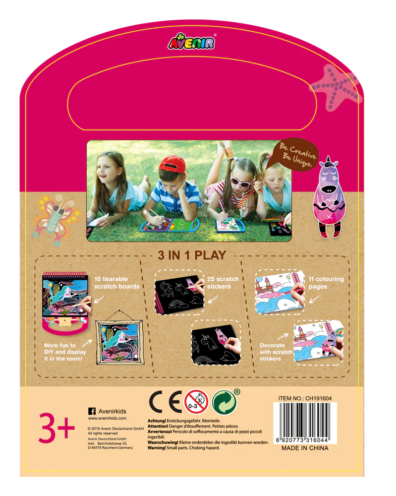 Avenir scratch book 3-in-1 magische wereld