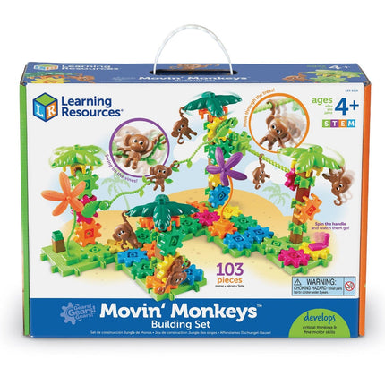 Learning Resources Gears! Gears! Gears! Movin' monkeys bouwset verpakking