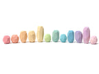 Ocamora teniques 12 regenboogstenen in pastelkleuren
