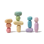 Ocamora teniques 12 regenboogstenen in pastelkleuren
