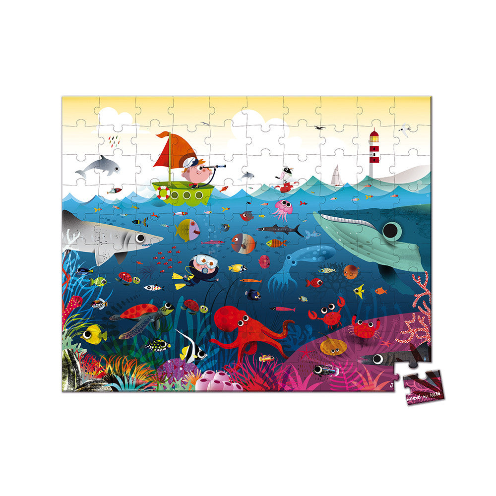 Janod puzzel onderwaterwereld 100 stukken