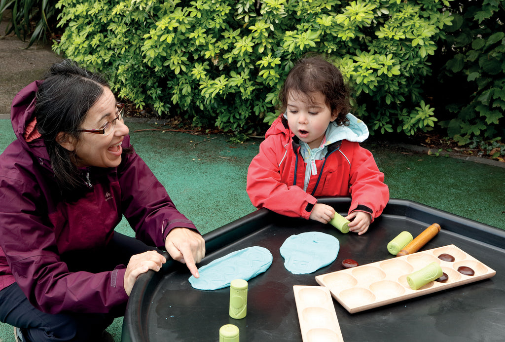 Yellow Door 6 rollers spelen met cijfers